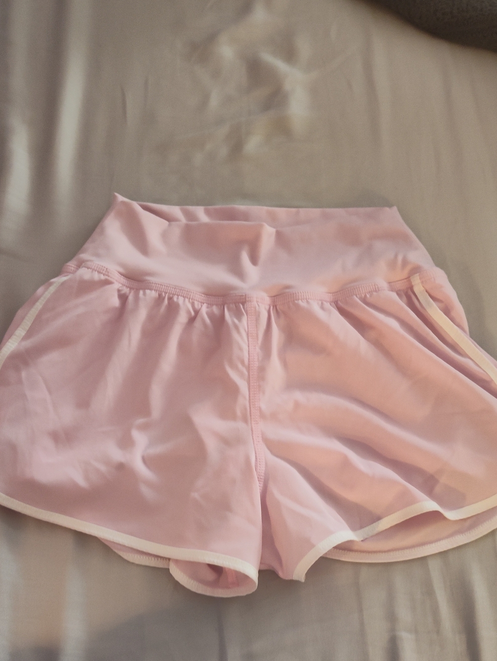 Gilly Hicks Pale Pink Sport Shorts with White Trim